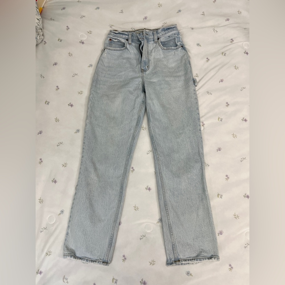 Abercrombie & Fitch Blue Straight Leg Jeans Classic Style